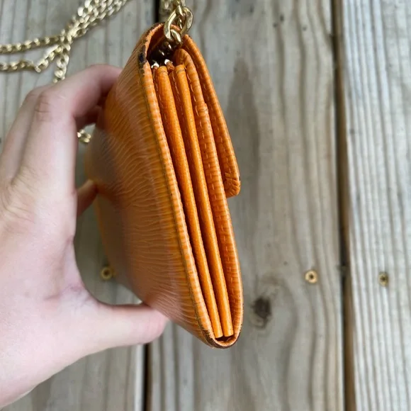 Louis Vuitton Sarah Epi leather long wallet mini crossbody orange gold - Picture 2 of 11